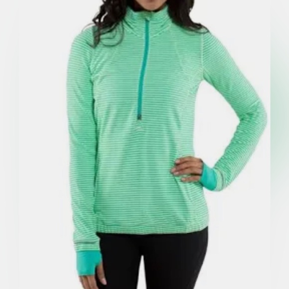 Lululemon excellent striped soft pullover size 6 Amazing EUC worn very few times - Picture 1 of 9